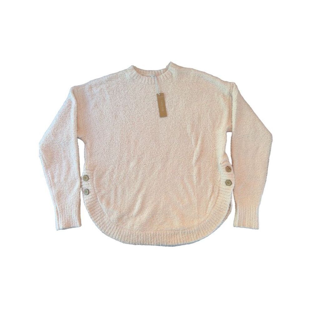 Revolve‎ Hello Nite Women's XS soft Pink Sweater with Button Detail on sides
